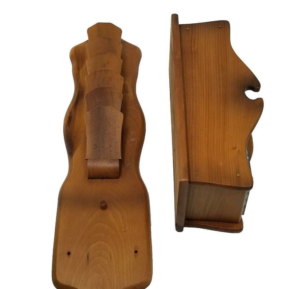 Vintage Woodpecker Woodware Letter Rack Planter Country Decor Primitive New